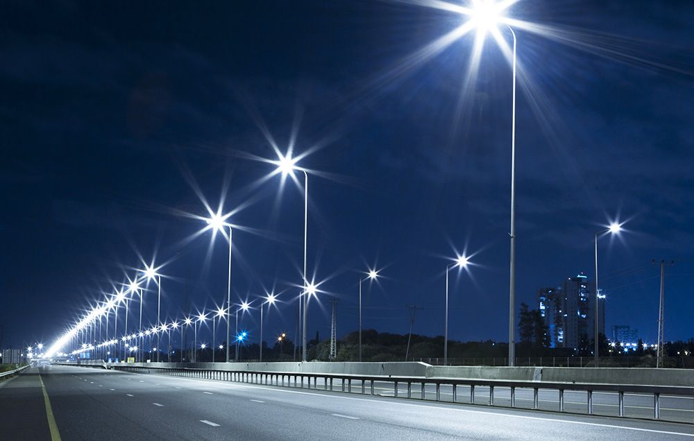 road and urban lighting image